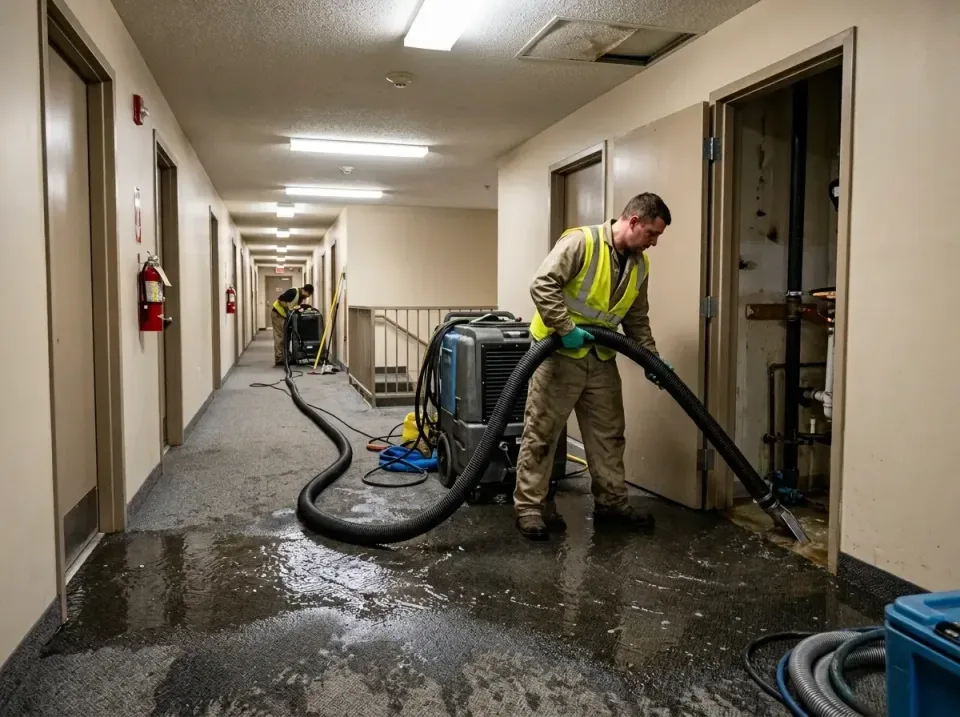 multi-unit-apartment-hallway-f-005 — frequently asked questions, Emergency Burst Pipe Water Extraction & Removal in Ste. Gen…